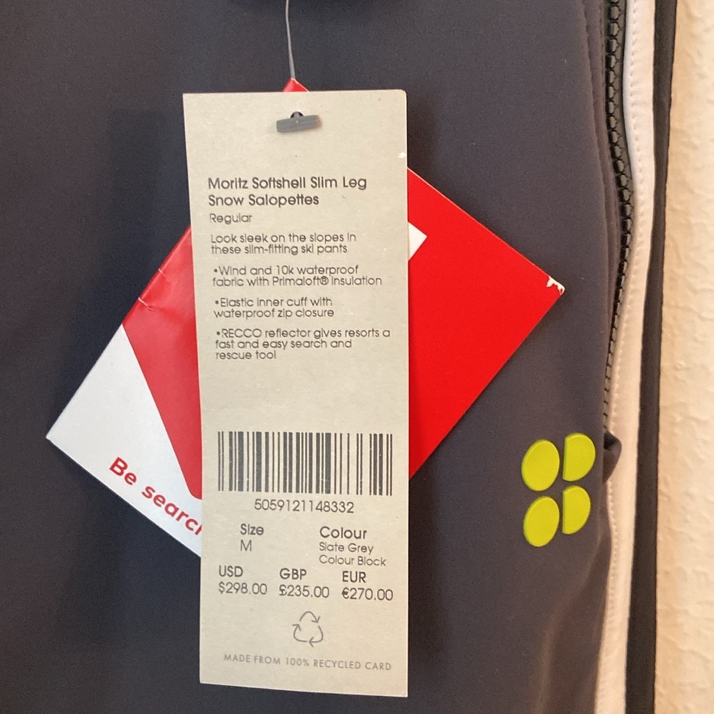 NWT Sweaty Betty Moritz Soft Shell Ski Pants - Picture 4 of 13